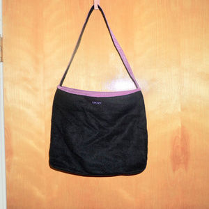 Donna Karan DKNY Fuzzy/Furry Black Purse Bag